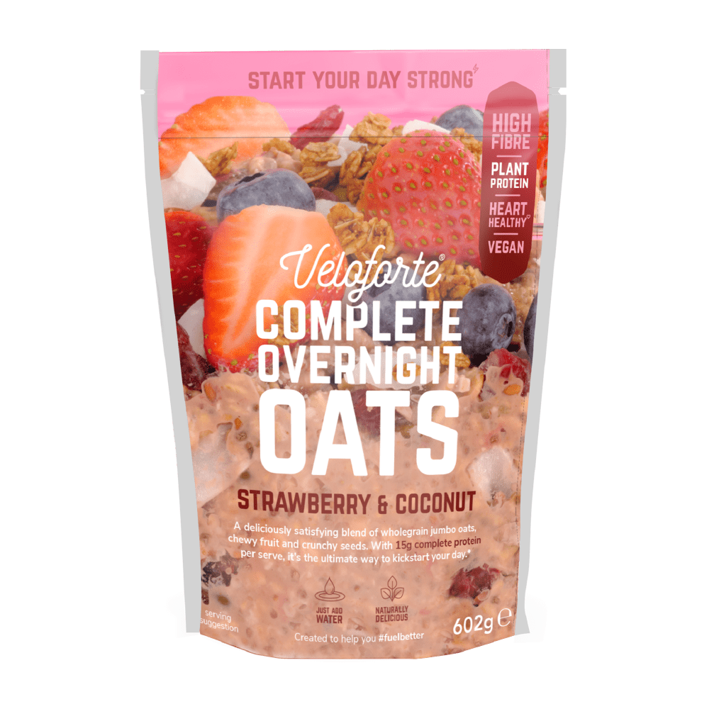Veloforte Protein Overnight Oats Strawberry & Coconut Complete Overnight Oats