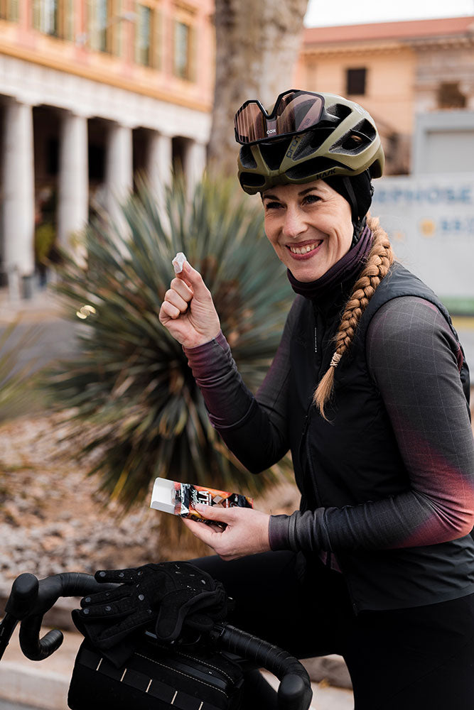 &quot;I love Veloforte products from overnight oats, to fuel me every morning to energy chews keeping me going on long cycles, to protein recovery bars for making sure I make the most of every session!&quot;