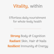 Veloforte Collagen Pro for effortles daily nourishment for whole body health strong body and cognition radiant skin hair nails and resilient immunity and energy