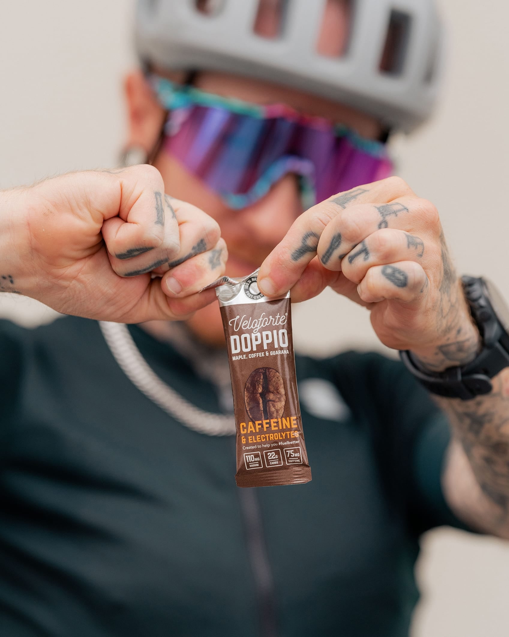 &quot;There&#39;s no better way to fuel. My secret favourite is the Doppio gel, it made my 10 hour indoor Everesting challenge a breeze.&quot;
