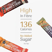 Veloforte oat snack bars with nutritional information on a white background