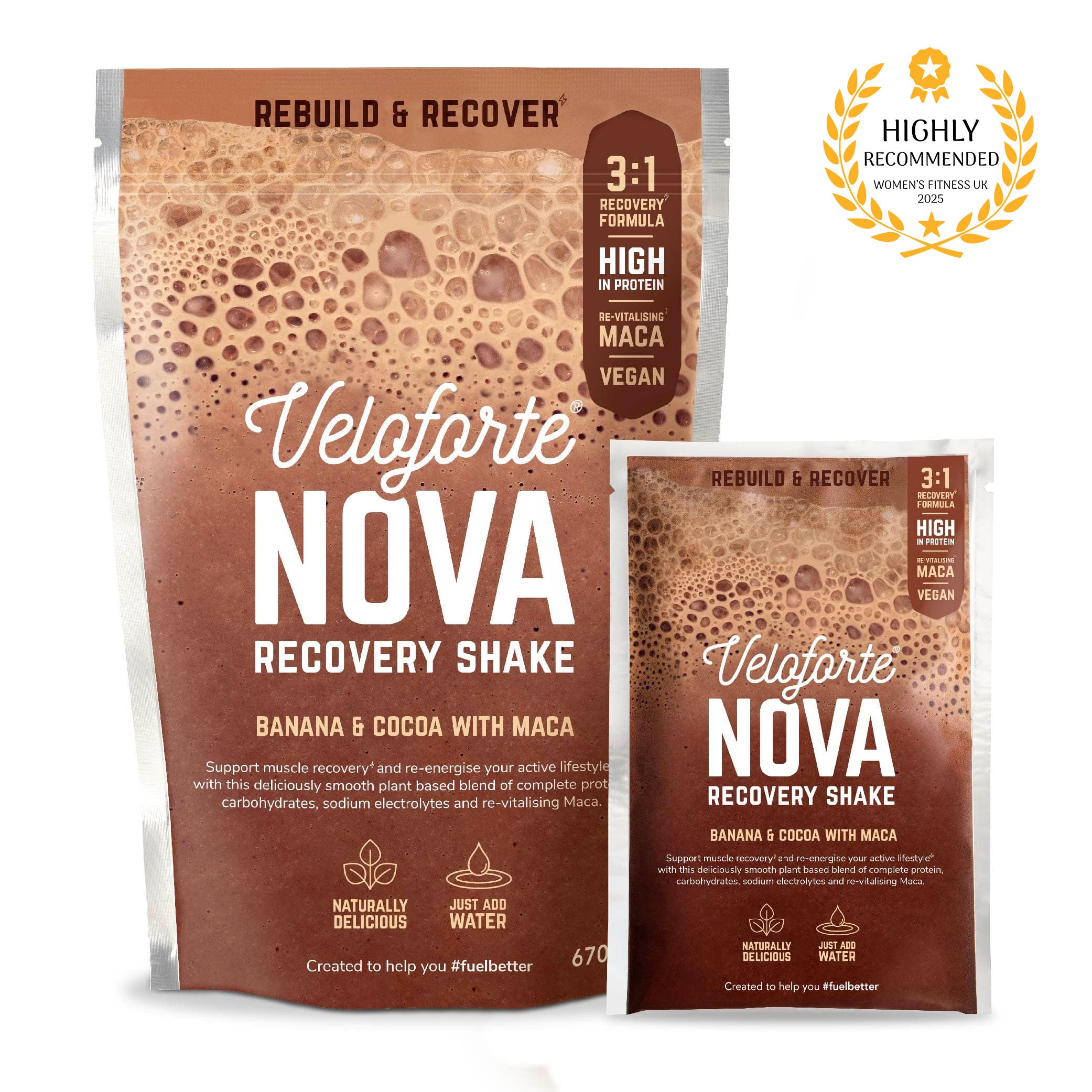Vita - Recovery Protein Shake | BCAAs & Ginseng | Veggie | Veloforte
