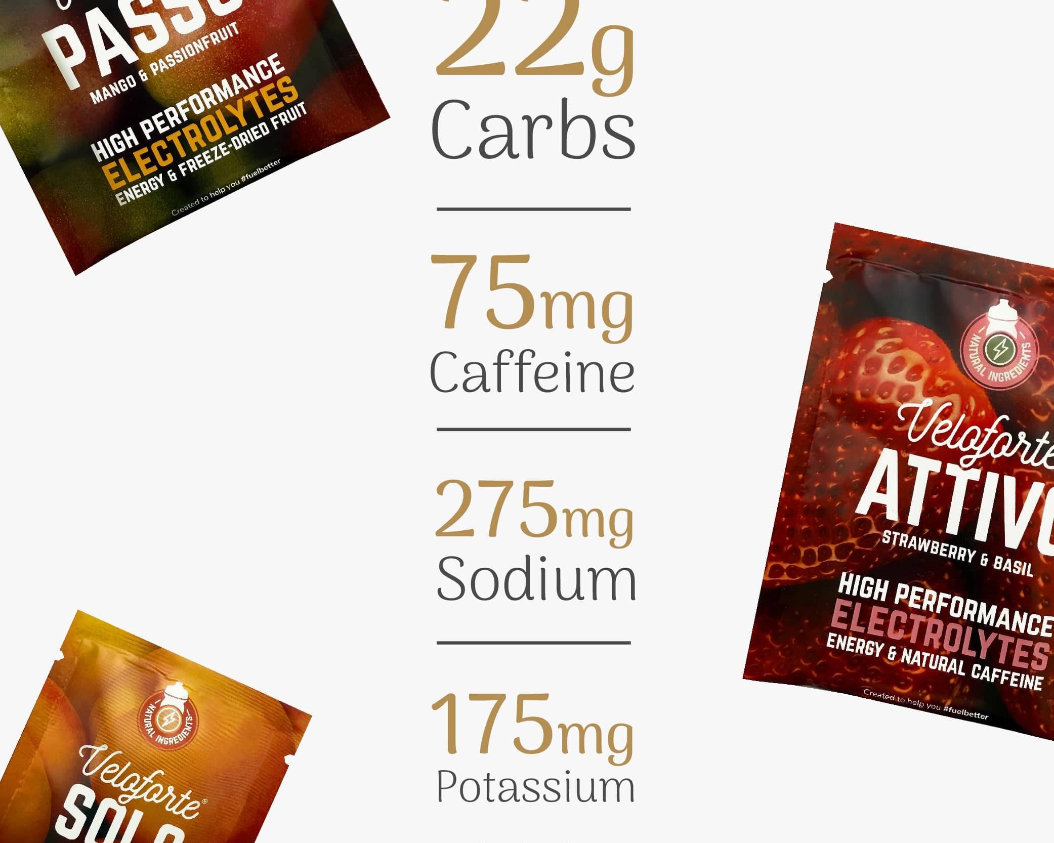 Veloforte Electrolyte Powders Mixed Electrolyte Powders