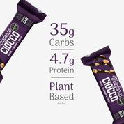 Veloforte ciocco energy bar with nutritional information on a white background