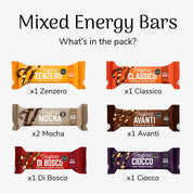 Veloforte Mixed Energy Bars with what's in the pack of natural energy bars