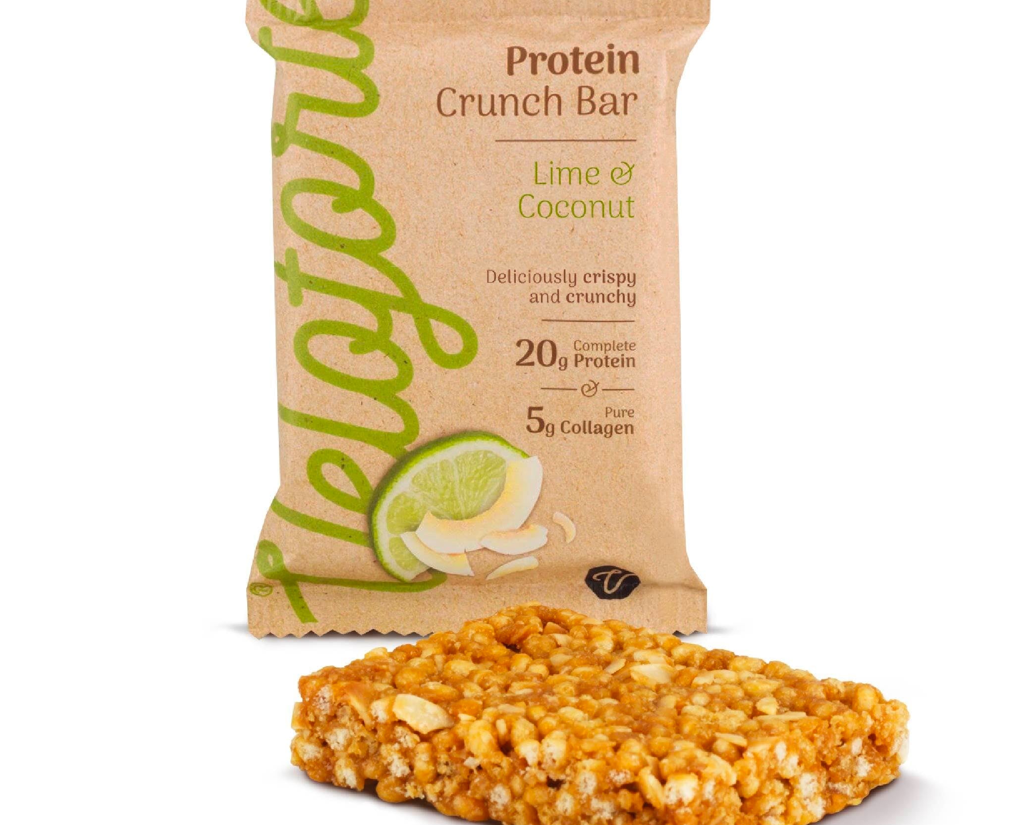 Veloforte Protein Bars Lime & Coconut High Protein Crunch Bar