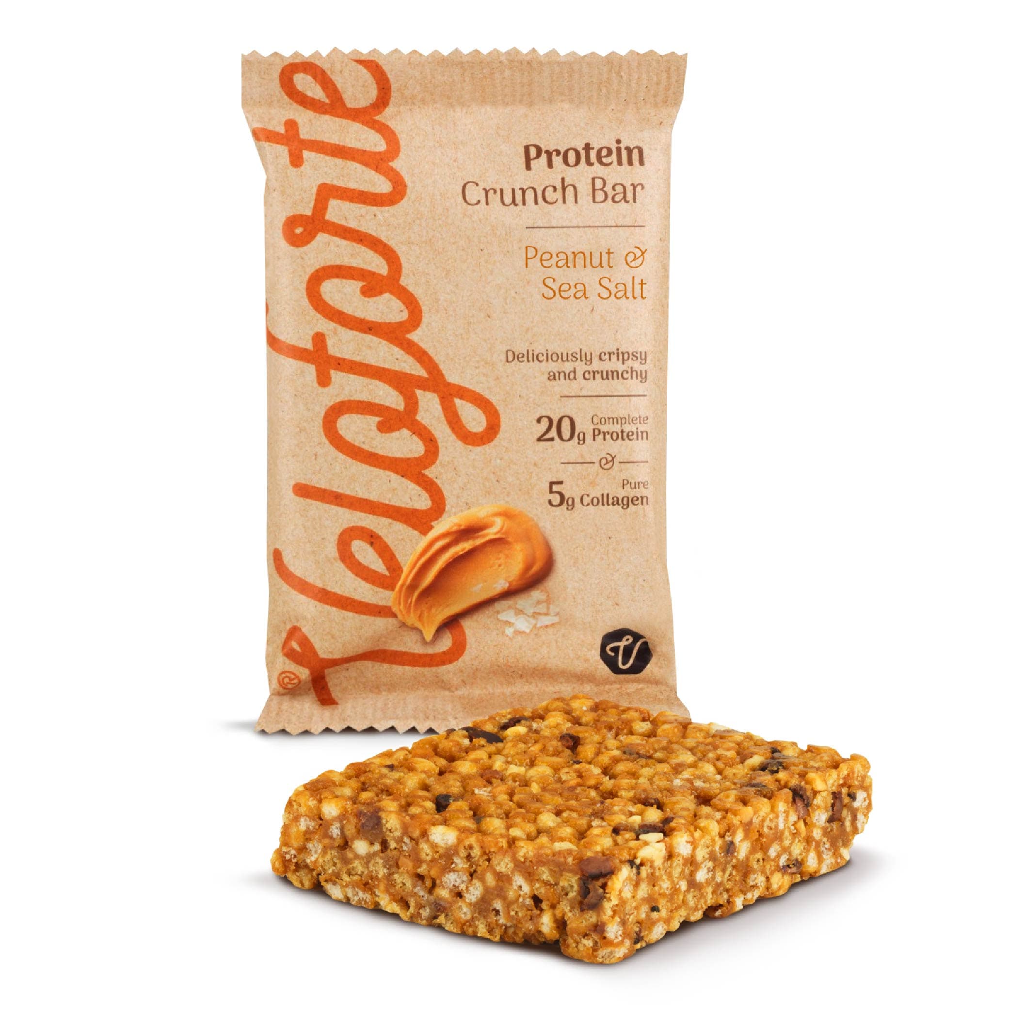 Veloforte Protein Bars Peanut & Sea Salt High Protein Crunch Bar
