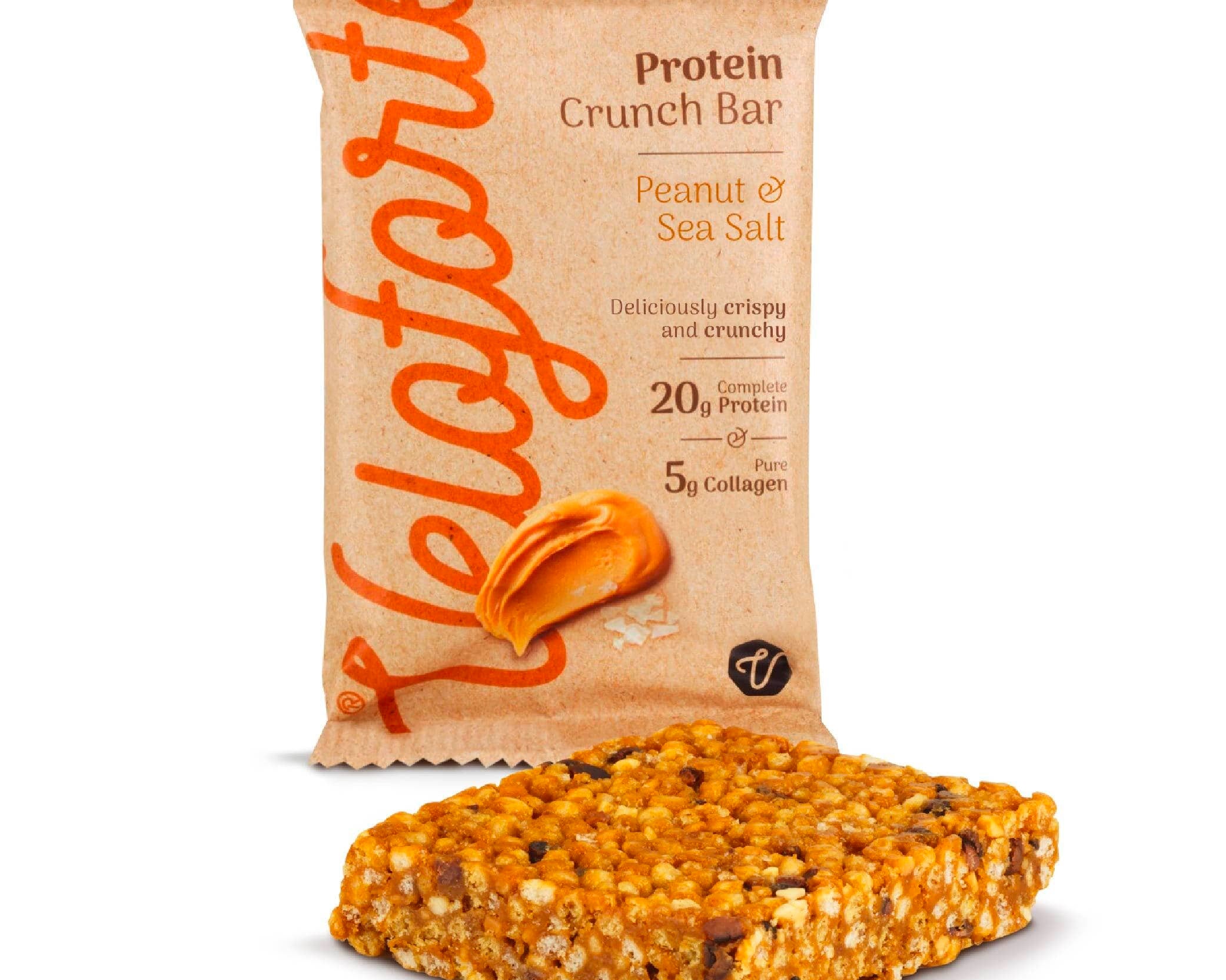 Veloforte Protein Bars Peanut & Sea Salt High Protein Crunch Bar