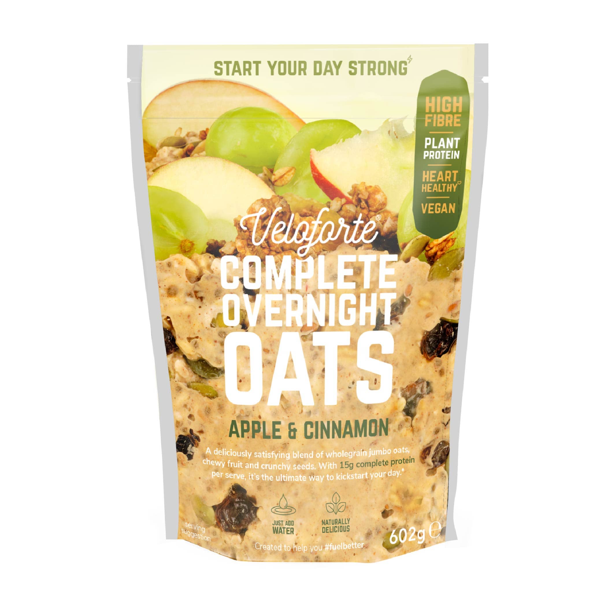 Veloforte Protein Overnight Oats Apple & Cinnamon Complete Overnight Oats