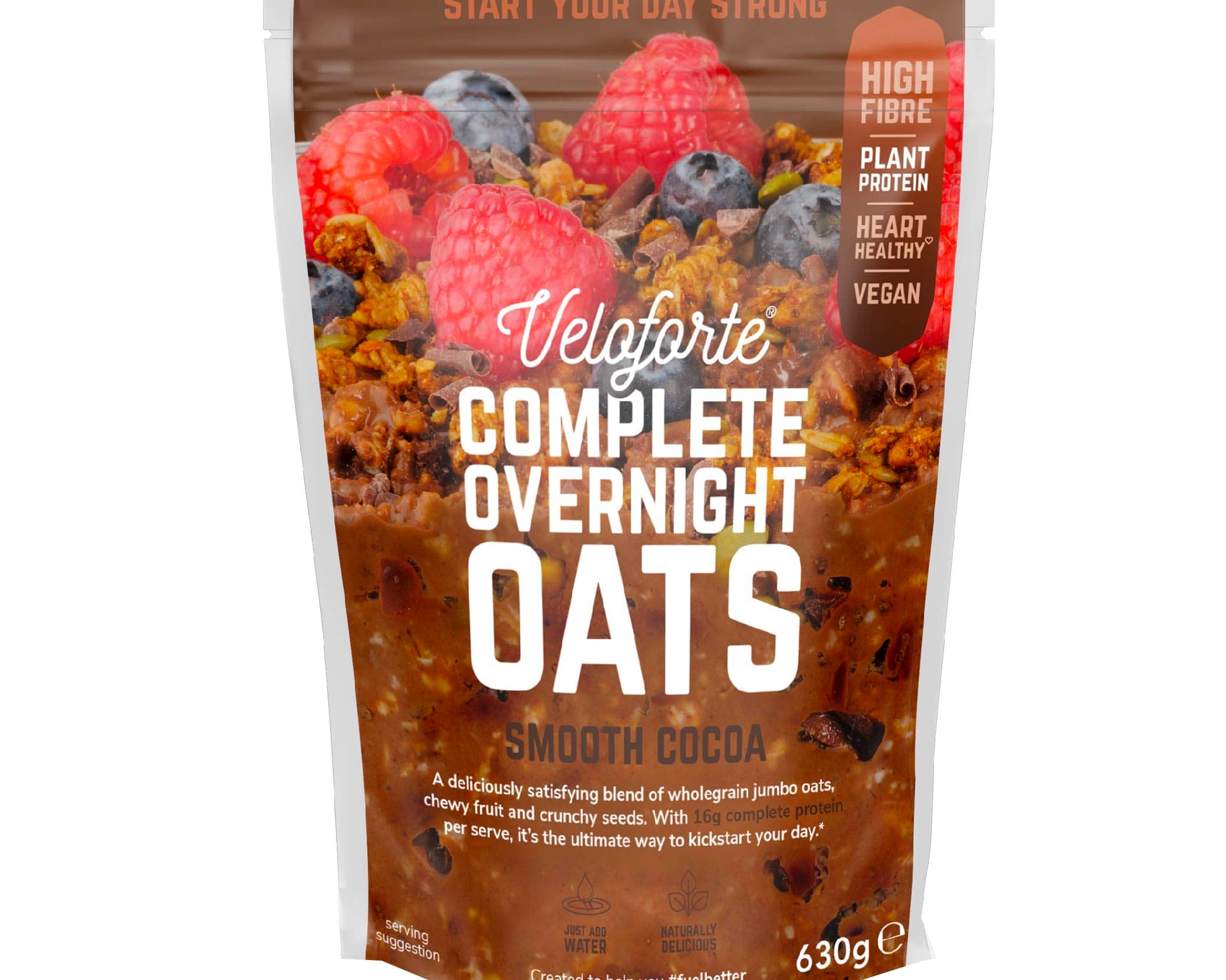 Veloforte Protein Overnight Oats Smooth Cocoa Complete Overnight Oats