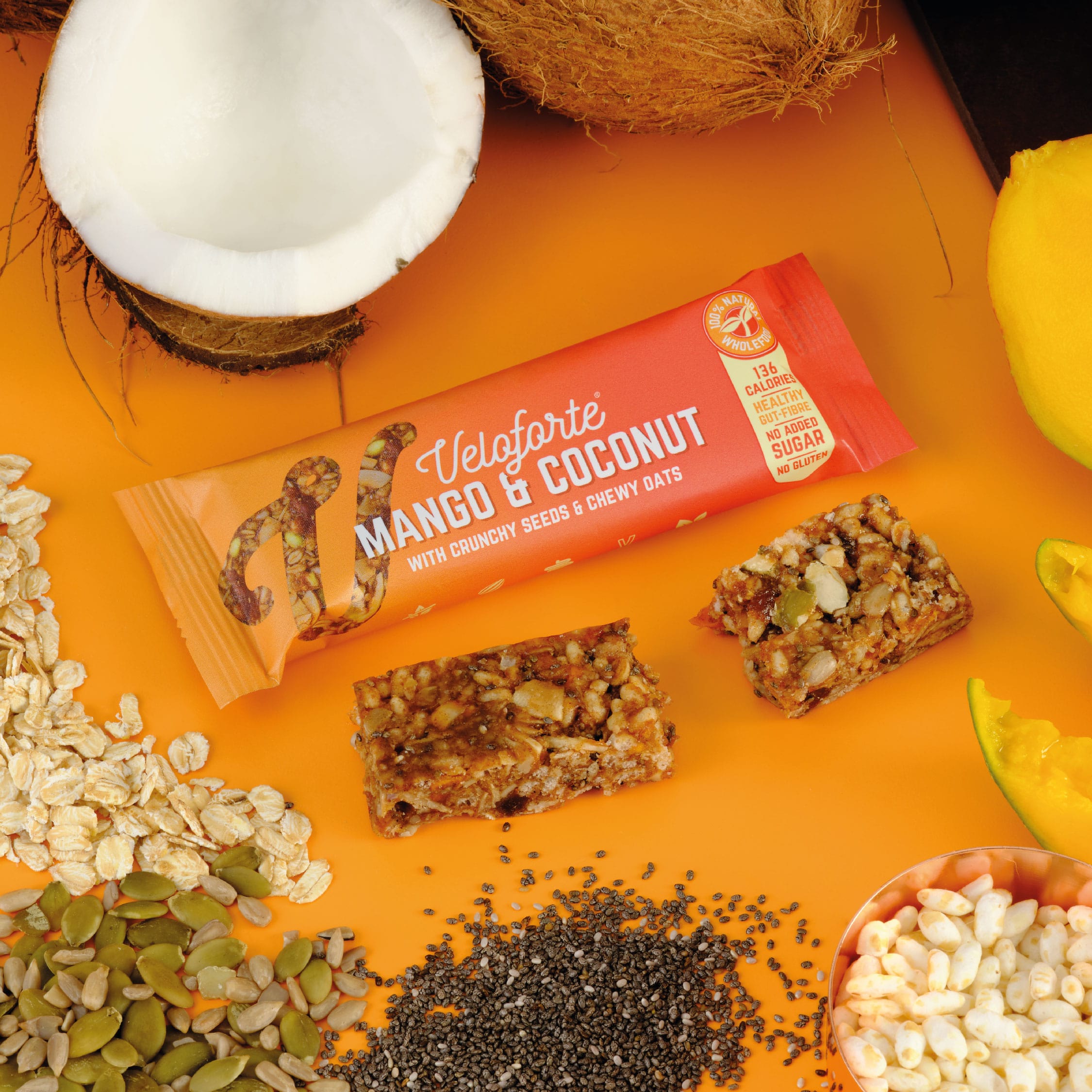 Veloforte Wellness Bar Mango & Coconut EU